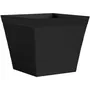 Garden Id Green Care Impact Pot carré Anthracite 39 x 33 cm - Jardinière extérieure recyclée résistante UV/gel - Garantie 10 ans