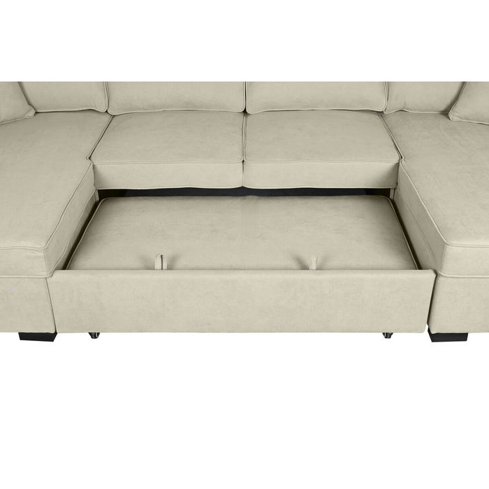 Canapé Convertible Home ESPRIT Sable Moderne 298 x 154 x 92 cm