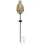 Garden Id Borne solaire décorative GARDEN ID Fougère - 16 x 46 cm - Éclairage LED vert 6-8h - Bouton on/off - Pile AAA rechargeable - Pour jardin et extérieur