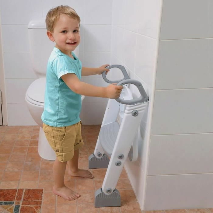Dreambaby Step-Up Réducteur de WC Gris et Blanc avec 2 étages réglables Dreambaby Step-Up Réducteur de WC Gris et Blanc avec 2 étages réglables