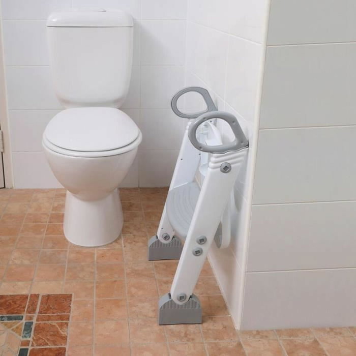 Dreambaby Step-Up Réducteur de WC Gris et Blanc avec 2 étages réglables Dreambaby Step-Up Réducteur de WC Gris et Blanc avec 2 étages réglables