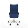 Piqueras Y Crespo Sillón Albacete Bleu marine avec mécanisme Sincro et base aluminium