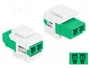 DELOCK Connecteur fibre optique Keystone LC duplex single-mode