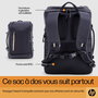 HP Sac à dos pour ordinateur portable Travel - 25 litres - Gris acier - Compatible 15.6 pouces