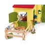 Schleich 42605 Coffret ferme éducative de 92 pièces avec figurines animaux (vache, cheval, cochon, taureau) et accessoires - Jouet miniature Farm World