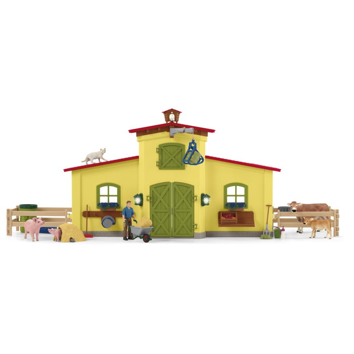 Schleich Farm World Coffret Ferme Éducative de 92 Pièces avec Animaux et Accessoires 42605 Schleich Farm World Coffret Ferme Éducative de 92 Pièces avec Animaux et Accessoires 42605