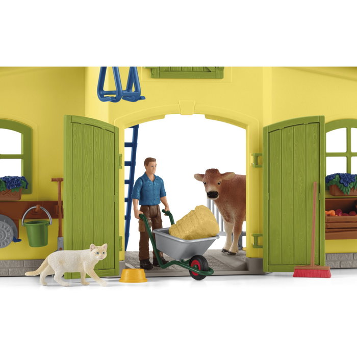 Schleich Farm World Coffret Ferme Éducative de 92 Pièces avec Animaux et Accessoires 42605 Schleich Farm World Coffret Ferme Éducative de 92 Pièces avec Animaux et Accessoires 42605