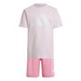Ensemble de Sport pour Enfants Adidas LK Big Logo Rose 2 Pièces 36