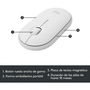 clavier et souris Logitech 920-009199 Blanc Espagnol Qwerty