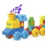MEGA BLOKS Le Train de l'Alphabet, Jouet de construction avec 60 briques imprimées, pour apprendre les lettres et former des mots, 12 mois et plus, Réf. FWK22