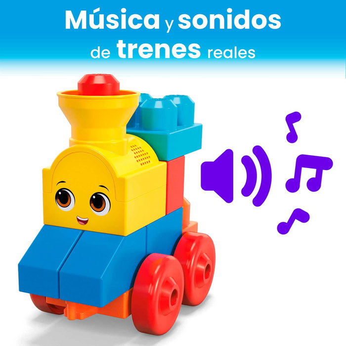 Mega Bloks - Le Train de l'Alphabet Musical - 50 pièces Mega Bloks - Le Train de l'Alphabet Musical - 50 pièces