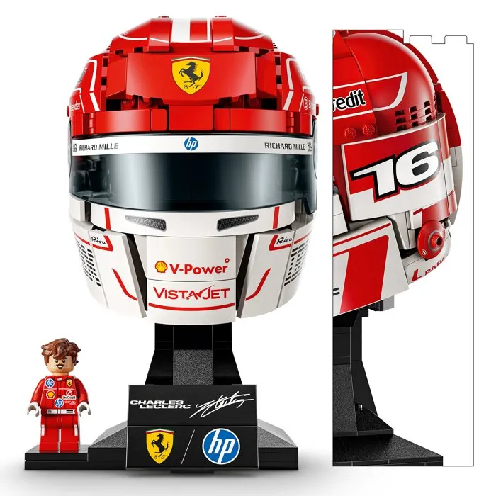 Lego Editions 43014 - Maquette produit F1 Scuderia Ferrari HP Casque de Charles Leclerc pour fans