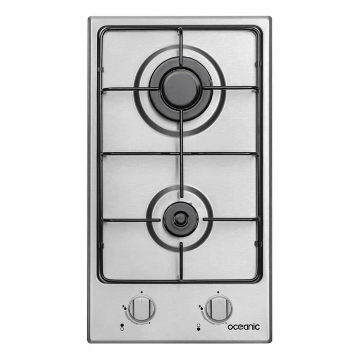 Oceanic Domino gaz inox 2 foyers Oceanic Domino gaz inox 2 foyers