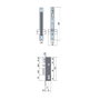 LINCE Serrure 5530-20 avec têtière inoxydable