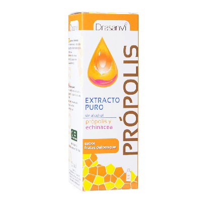 Drasanvi Extrait de Propolis sans alcool et Échinacée Fruits des bois 50 ml Drasanvi Extrait de Propolis sans alcool et Échinacée Fruits des bois 50 ml