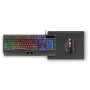 Mars Gaming Combo MCP124ES : Clavier H-Mech + Souris 3200 DPI + Tapis, RGB, QWERTY Espagnol, Noir