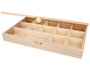 Innspiro Vitrine expositor en bois de balsa 30x19x4cm, 14 compartiments