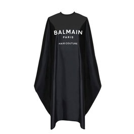 Balmain Professionnel Cape de Coiffure Textile Noire Black Cutting pour Salon