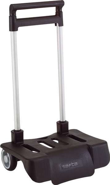 Safta Carro Portam.Pleg.Negro Pant.Black C - Chariot porte-bagages pliable noir pour enfants (3 ans)