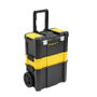 STANLEY STST1-80151 Atelier Mobile pour Outils 3 en 1, Capacité 20 kg, Noir/Jaune