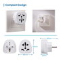 Ewent EW1480 Adaptateur de Voyage Universel World to Europe Prises EU UK US AU Schuko