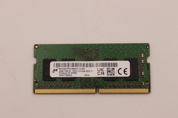 Lenovo - Module mémoire SODIMM 4Go DDR4 3200MHz (DDR4-3200, 1.2V, Non-ECC, 260 broches) pour PC portable