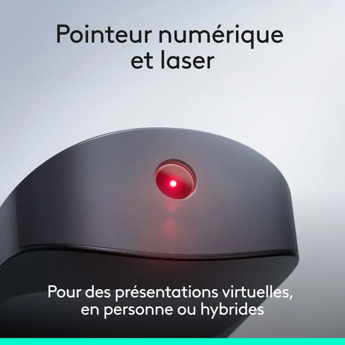 Logitech Spotlight 2 Télécommande de présentation sans fil Bluetooth USB-C Graphite