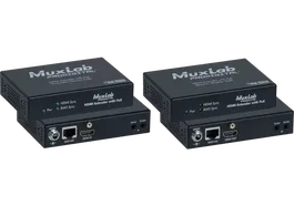MUXLAB Kit HDBaseT Emetteur-Récepteur HDMI IR 4K avec Alimentation PoE, Transmission 70m 1080p / 40m 4K