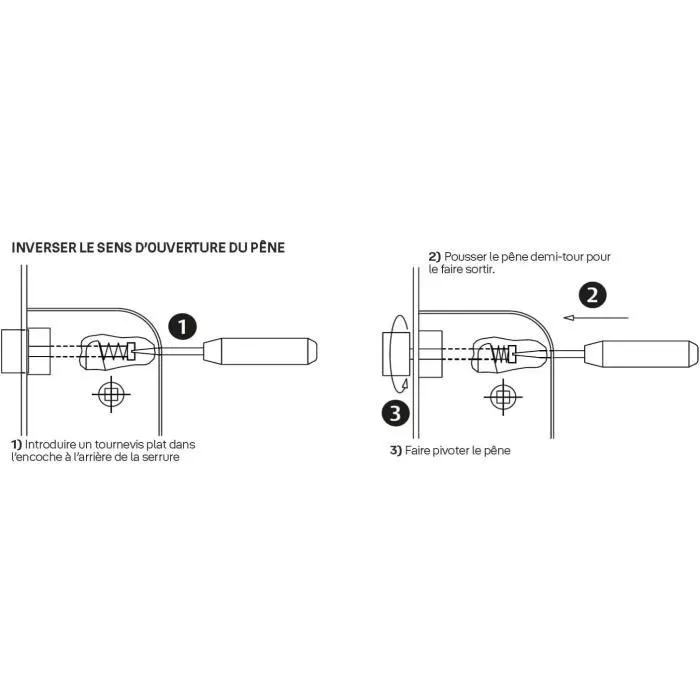 Yale Serrure à encastrer Y60R-A40/N, axe 40 mm, coffre 148 mm, pour porte d'entrée ou service, verrouillage 2 tours, pêne réversible, noir