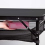 Color Baby Table de Camping Aluminium Pliante 120 x 60 cm Hauteur Ajustable 60-70 cm