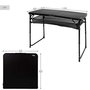 Color Baby Table de Camping Aluminium Pliante 120 x 60 cm Hauteur Ajustable 60-70 cm