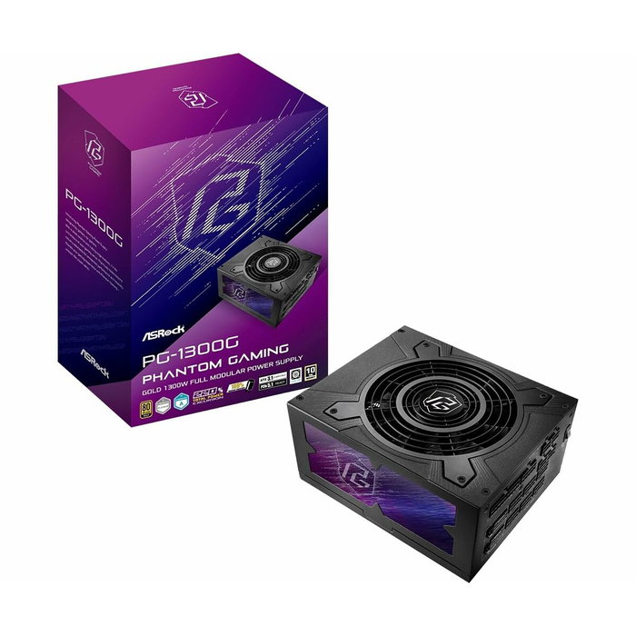 Bloc d’Alimentation ASRock 90-UXP130-GFEAAB 1300 W 80 Plus Gold