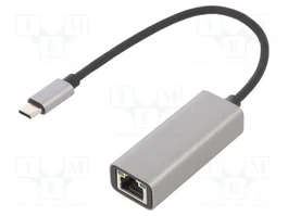 AKYGA Adaptateur USB-C vers Ethernet RJ45 Gigabit USB 3.0 noir