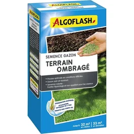 Algoflash - Semences de gazon pour terrain ombragé - 800 g - NATURASOL
