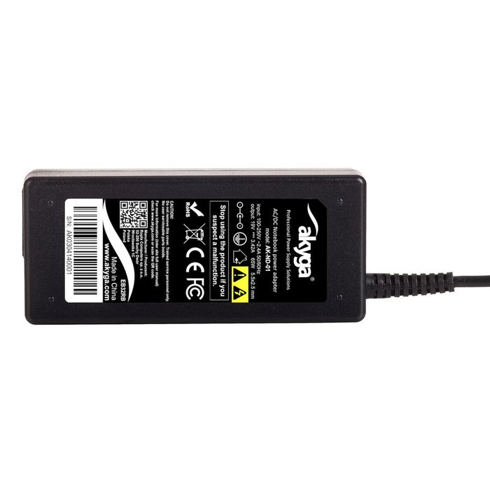 AKYGA Alimentation 65W 19V 3,42A pour ordinateurs portables