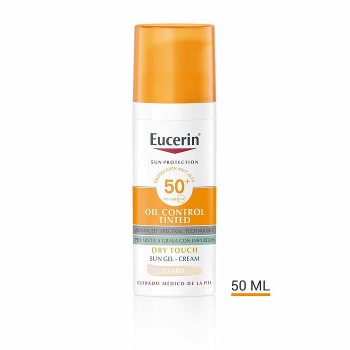 Eucerin Sun Protection Oil Control Dry Touch Gel-Crème Color SPF 50+ Clair
