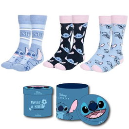 Cerdá Pack de 3 Chaussettes Stitch T3643 Adulte - Taille 36-43