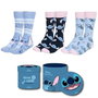 Cerdá Pack de 3 Chaussettes Stitch T3643 Adulte - Taille 36-43