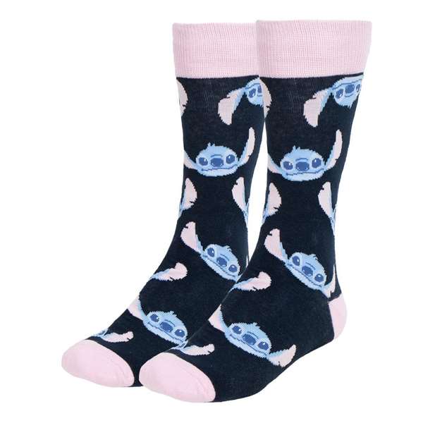 Cerdá Pack de 3 Chaussettes Stitch T3643 Adulte - Taille 36-43