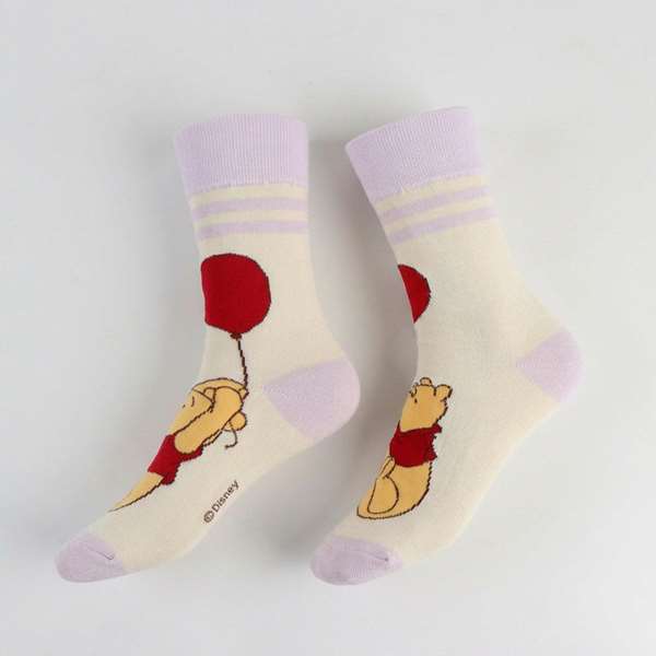 Cerdá Pack de 3 paires de chaussettes Disney Winnie l'Ourson, 36-43