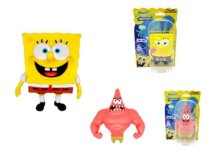 Bizak Monsterflex - Figurine extensible Bob l'Éponge - Modèles assortis aléatoirement - Figure stretch pour enfant - Langue du produit : espagnol Bizak Monsterflex - Figurine extensible Bob l'Éponge - Modèles assortis aléatoirement - Figure stretch pour enfant - Langue du produit : espagnol