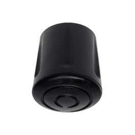 Micel CNT08 Contera ronde en caoutchouc Ø18/19 x 31,80 mm pour cannes et déambulateurs, noir, 25 pièces