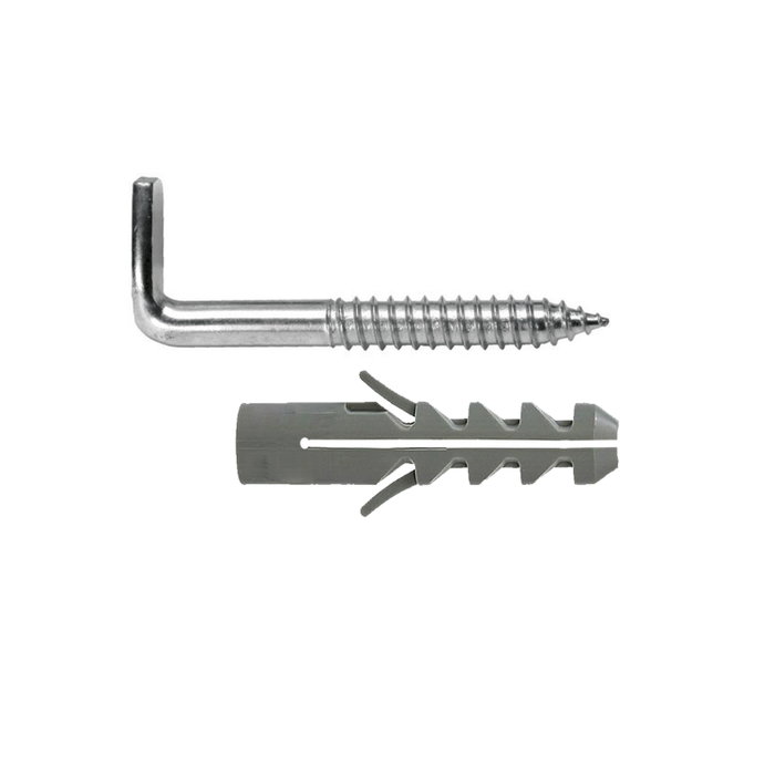WOLFPACK LINEA PROFESIONAL Kit Sanitaire Alcayata avec Cheville à Expansion Ø 14 x 70 mm WOLFPACK LINEA PROFESIONAL Kit Sanitaire Alcayata avec Cheville à Expansion Ø 14 x 70 mm