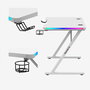 Bureau Gaming Huzaro HZ-Hero 2.5 White RGB Blanc 120 x 75 x 60 cm