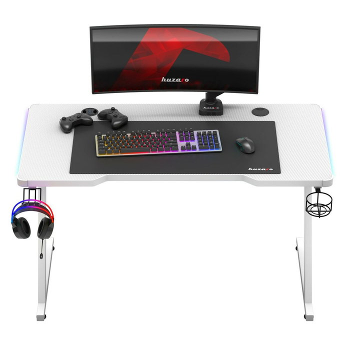 Bureau Gaming Huzaro HZ-Hero 2.5 White RGB Blanc 120 x 75 x 60 cm