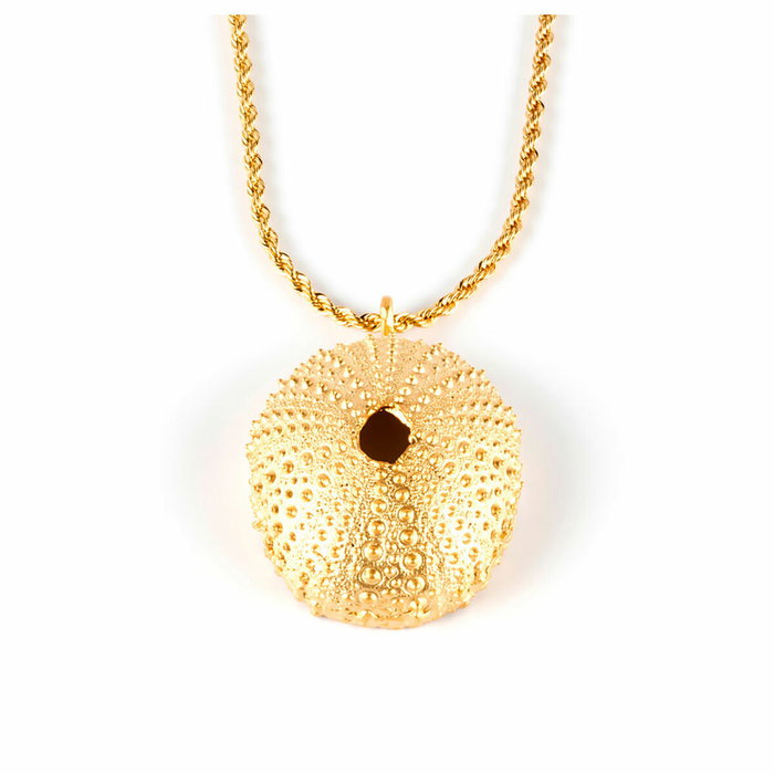 Shabama Collier TRENC TOP doré avec pendentif oursin