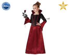 Th3 Party Déguisement Vampiresse Élégante pour Fille, Noir