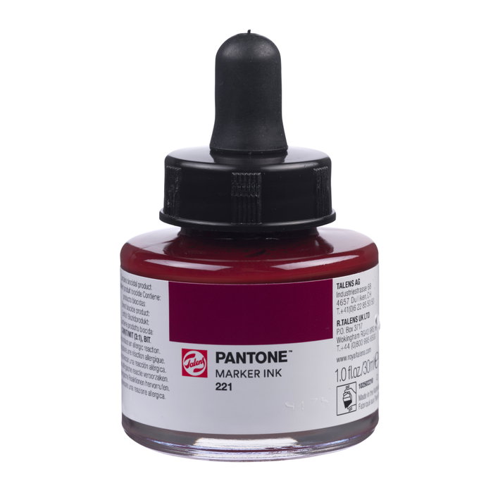 Talens | Pantone Encre pour marqueur 30 ml 221 Talens | Pantone Encre pour marqueur 30 ml 221