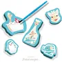 SES Creative Sophie la girafe - Crayons de couleur et formes pour le bain, peinture pour bébé, 6 chiffres, à partir de 1 an