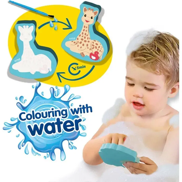 SES Creative Sophie la girafe - Crayons de couleur et formes pour le bain, peinture pour bébé, 6 chiffres, à partir de 1 an SES Creative Sophie la girafe - Crayons de couleur et formes pour le bain, peinture pour bébé, 6 chiffres, à partir de 1 an